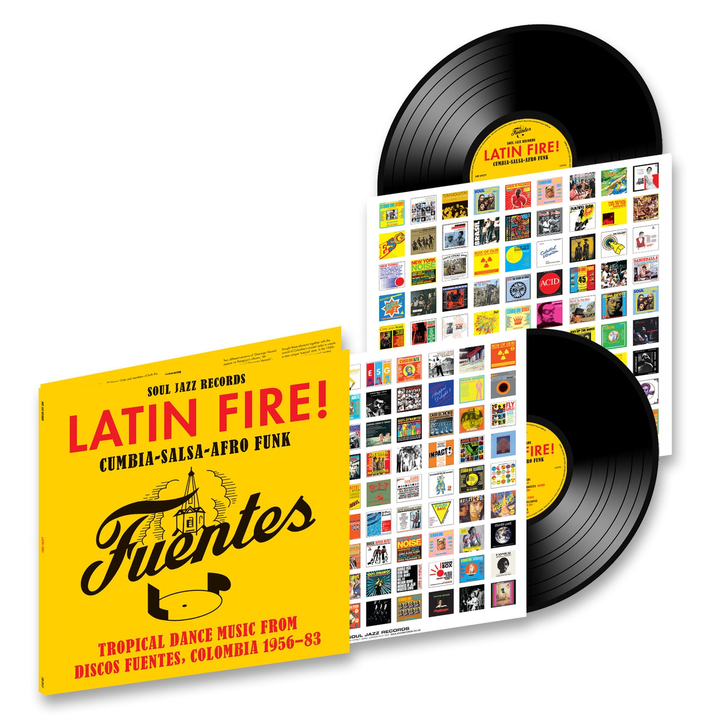 ARTISTES VARIÉS - LATIN FIRE! Cumbia–Salsa–Afro-Funk: Tropical Dance Music from Discos Fuentes, Colombia 1956-83 (Vinyle) PRÉCOMMANDE