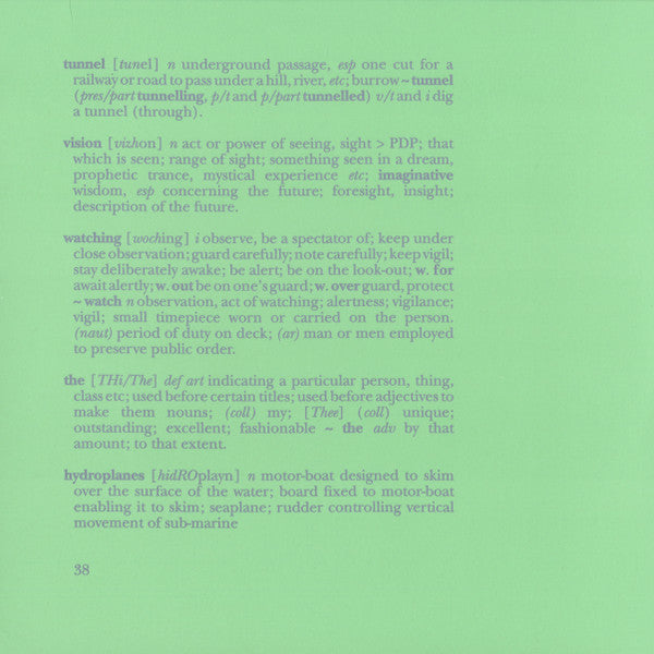 TUNNELVISION - Watching the Hydroplanes (Vinyle)