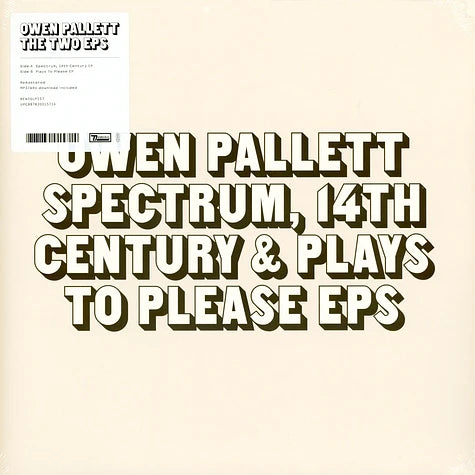 OWEN PALLETT - Spectrum, 14th Century & Plays To Please EPs (Vinyle)