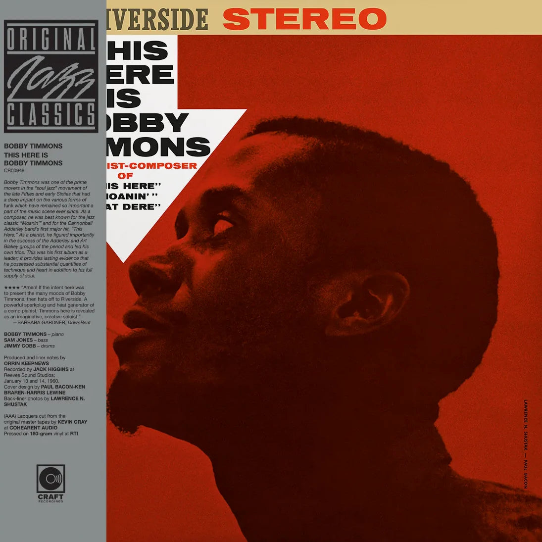 BOBBY TIMMONS - This Here Is Bobby Timmons (Vinyle)