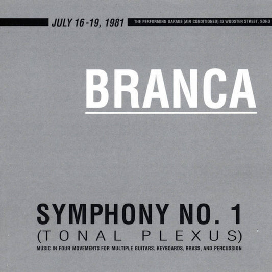 GLENN BRANCA - Symphony No. 1 (Tonal Plexus) (Vinyle)