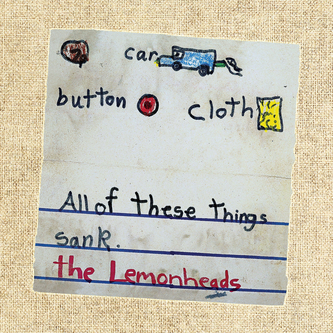 LEMONHEADS - Car Button Cloth (Vinyle) PRÉCOMMANDE