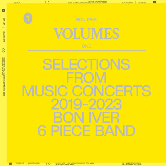 BON IVER - VOLUMES: ONE - Selections From Music Concerts 2019-2023 (Vinyle)