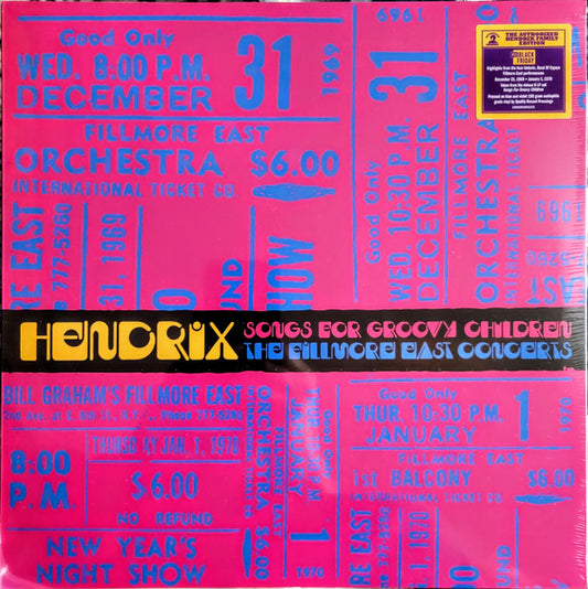JIMI HENDRIX - Songs For Groovy Children (The Fillmore East Concerts Highlights) (Vinyle)