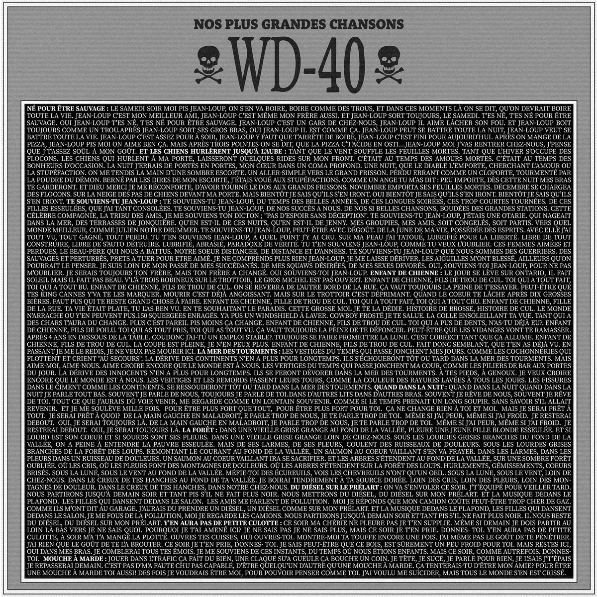 WD-40 - Nos plus grandes chansons (Vinyle)