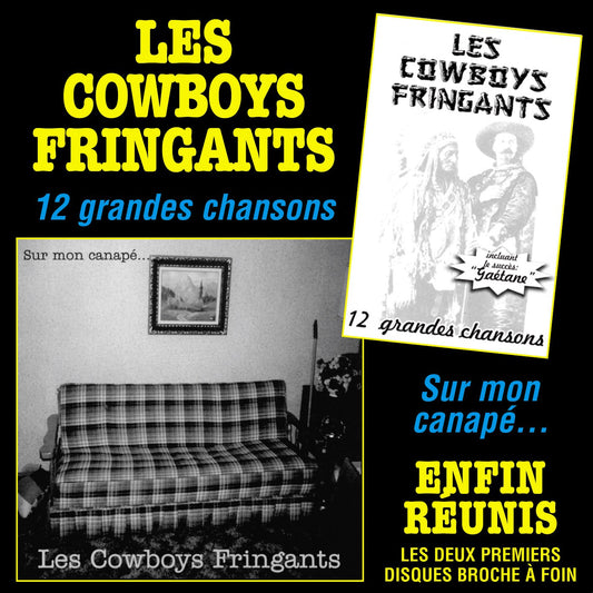 LES COWBOYS FRINGANTS - Enfin réunis: 12 Grandes Chansons et Sur Mon Canapé... (Vinyle)