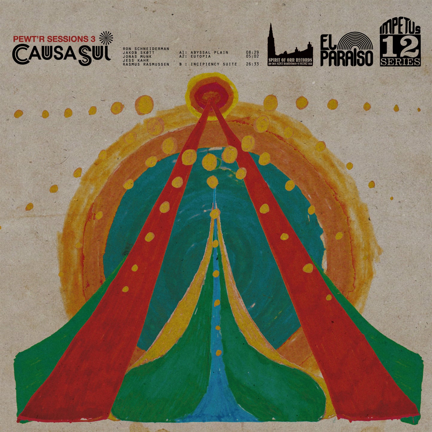 CAUSA SUI - Pewt'r Sessions 3 (Vinyle) - El Paraiso