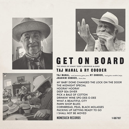 TAJ MAHAL & RY COODER - Get On Board (Vinyle)